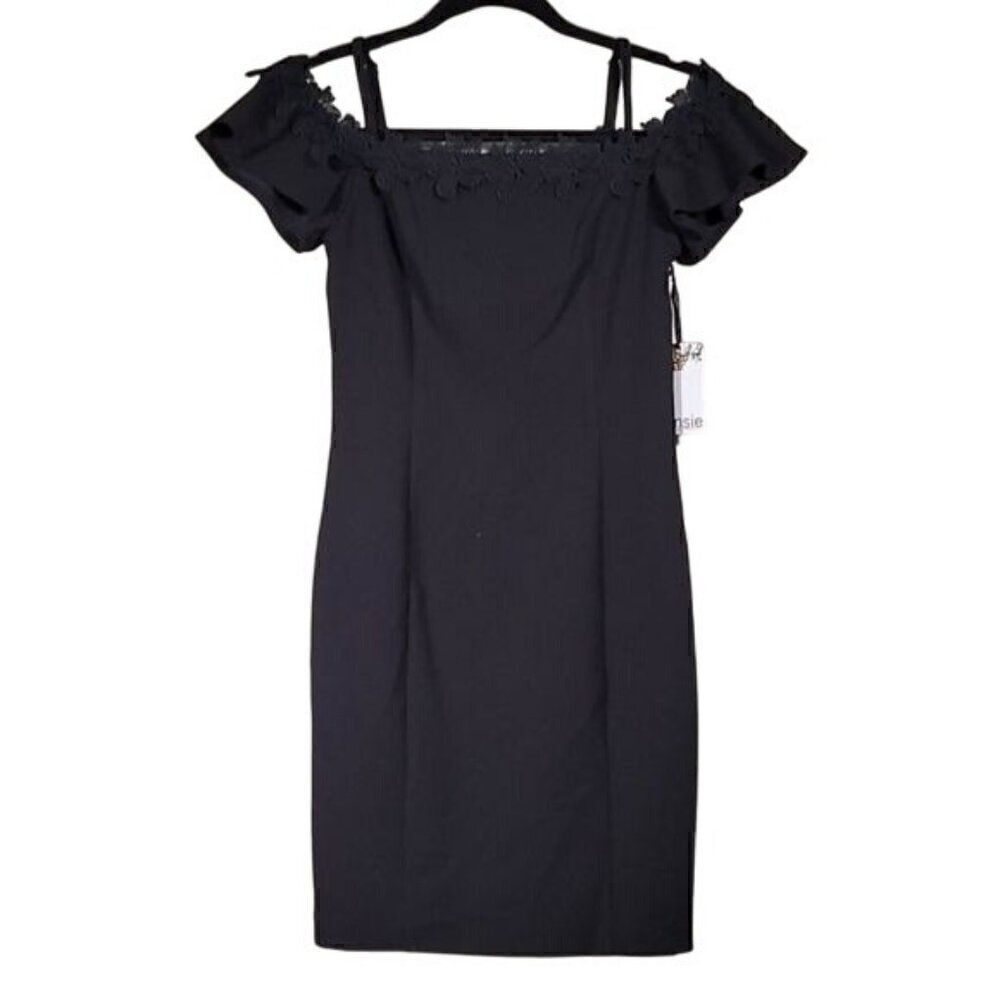 Kensie Solid Off the Shoulder Mini Dress Sz 0